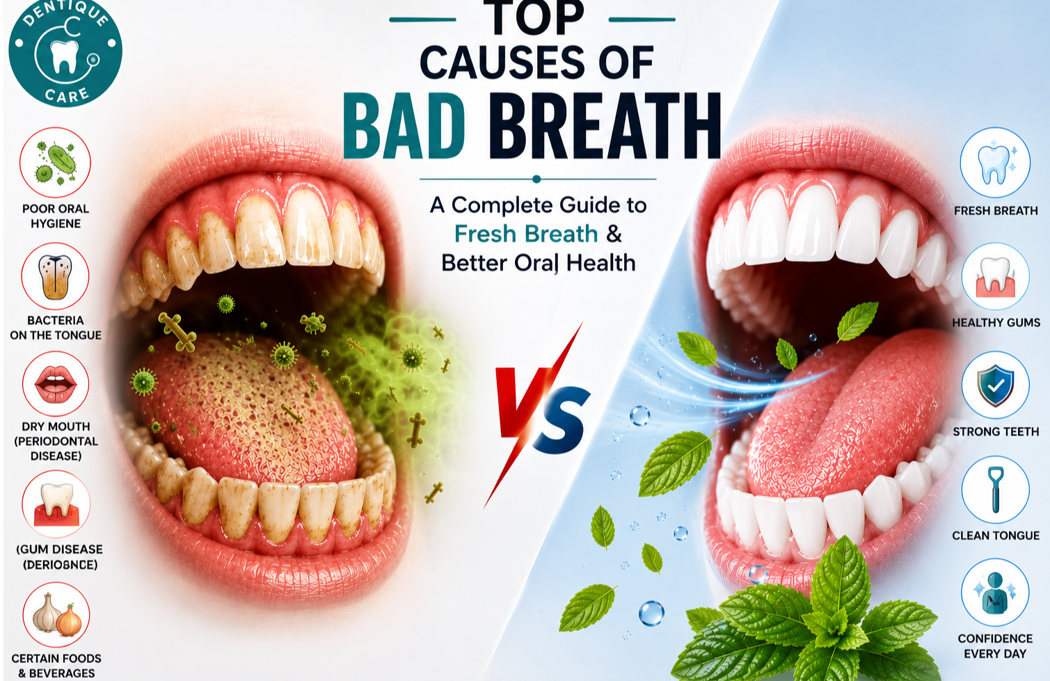 Top 10 Causes of Bad Breath and Permanent Solutions: